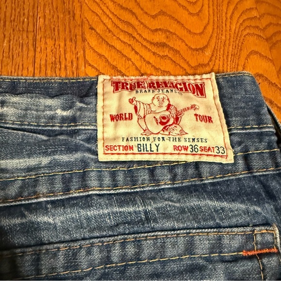 True Religion Men's Vintage Billy Bootcut Jeans Size 36x33 Relaxed Made In USA - Picture 15 of 16